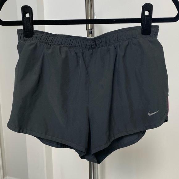 Nike dri fit size small dark grey and pink running shorts - Picture 1 of 11